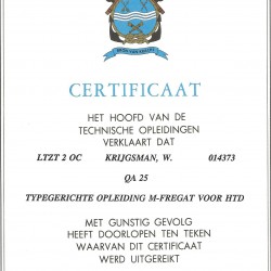 Certificaat M-Freget voor HTD